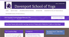 Desktop Screenshot of davenportschoolofyoga.com