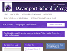 Tablet Screenshot of davenportschoolofyoga.com